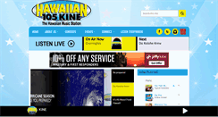 Desktop Screenshot of hawaiian105.com