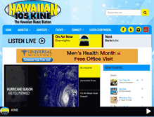 Tablet Screenshot of hawaiian105.com